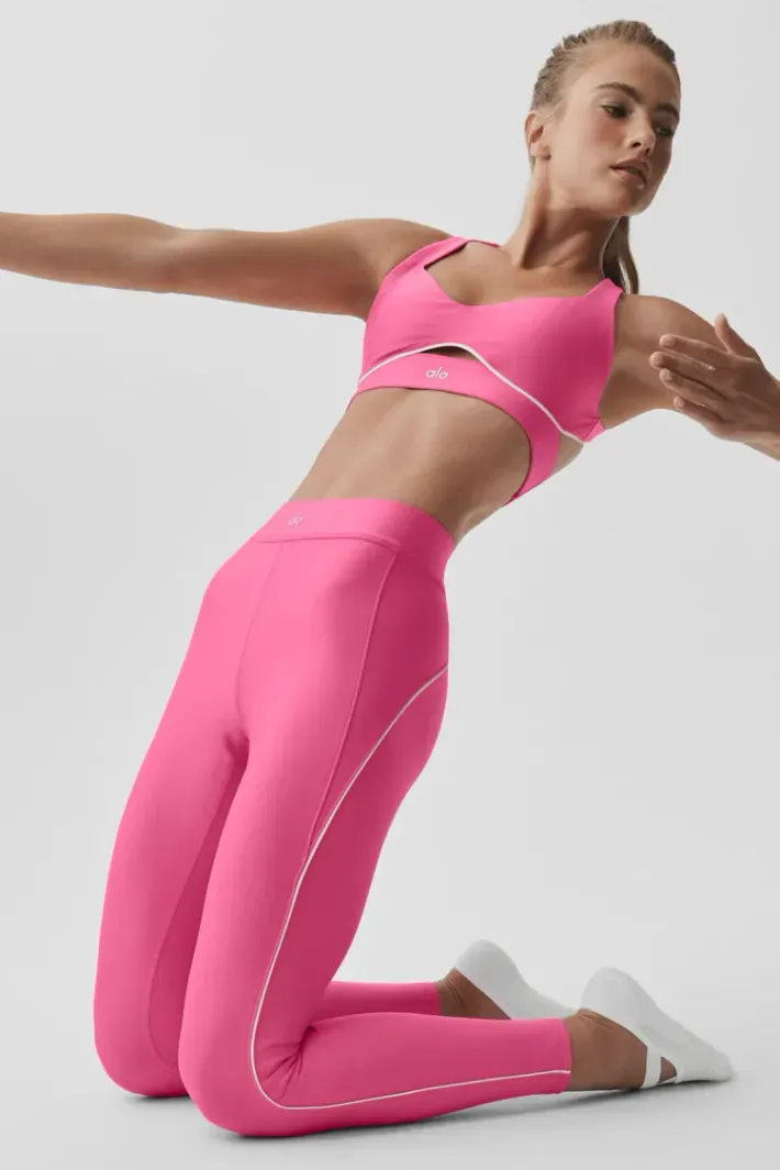 Legging Airlift Highwaist 7/8 Speedwork Paradise Pink - Alo Yoga