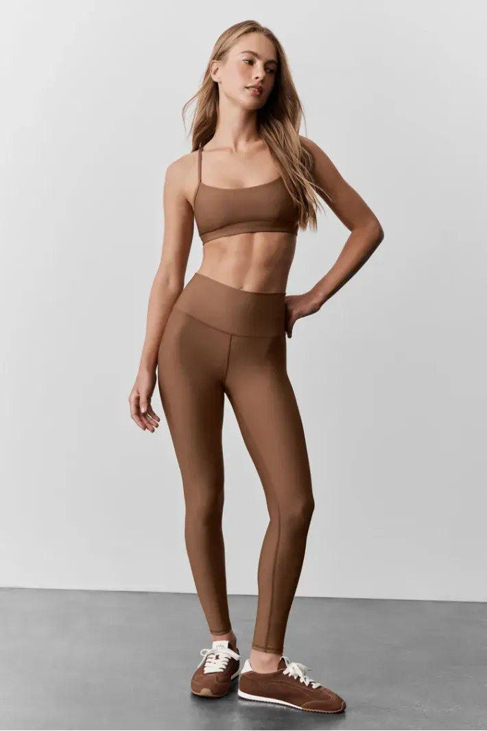 Legging 7/8 Highwaist Airlift Sun Kissed Brown - Alo Yoga