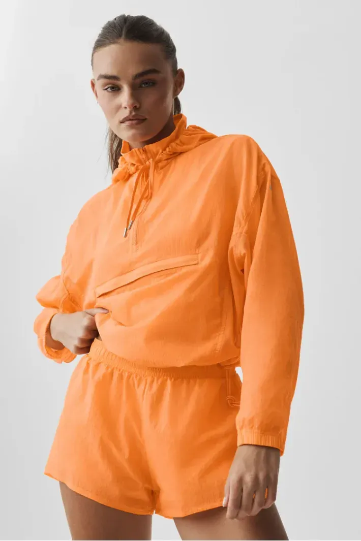 Jaqueta 1/4 Go Time Zip Satsuma Breeze - Alo Yoga