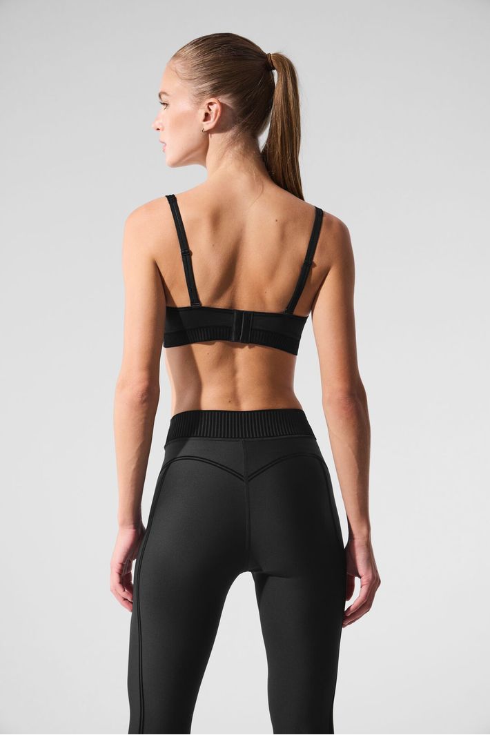 Top Airlift Line Up Black - Alo Yoga