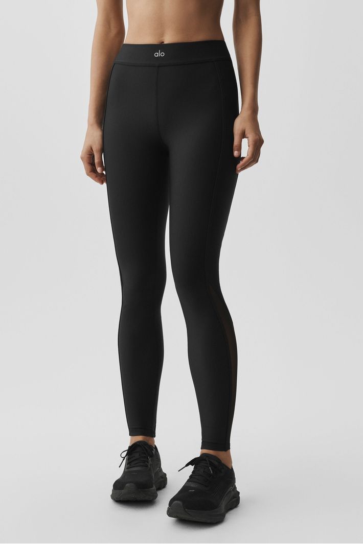 Legging Airlift Highwaist Skyglow Black - Alo Yoga